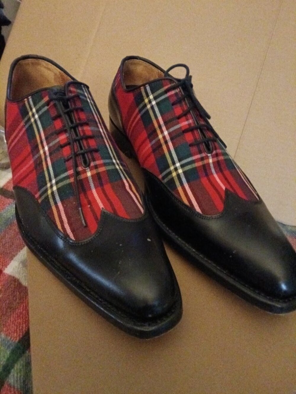 John Mendson "Goodyear" Men's Plaid Shoes Size 10.5 - Picture 5 of 7